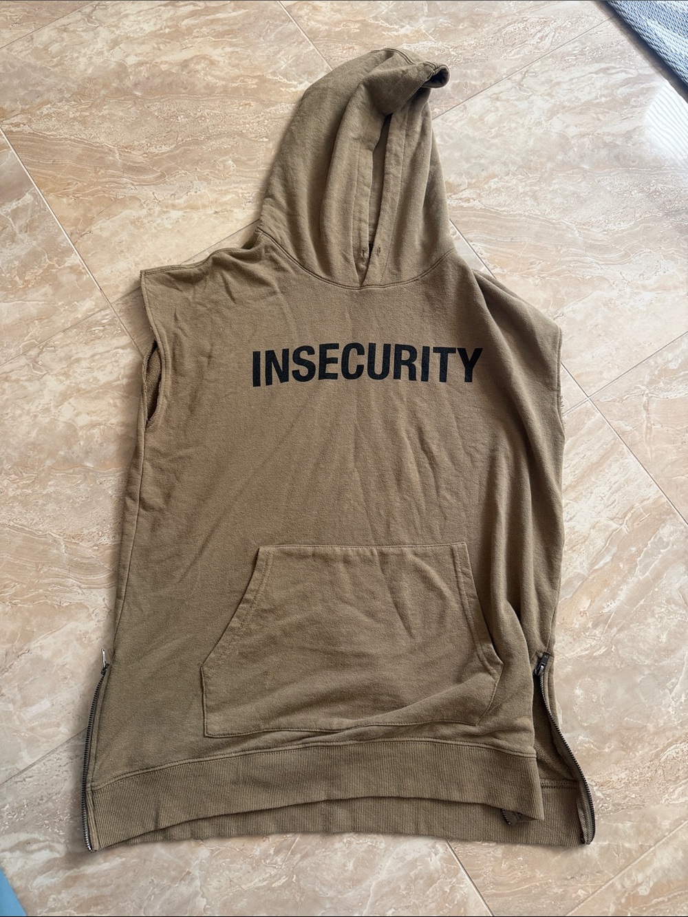 By Kayden K - INSECURITY' Hooded Sleeveless Pullover